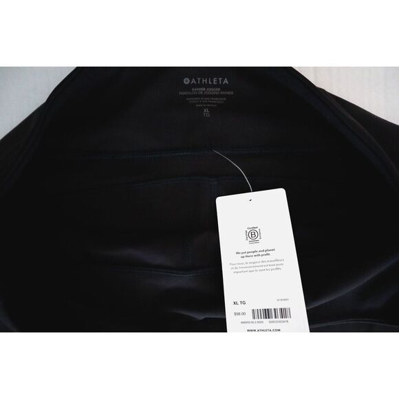 Athleta 488459002 Women's Sz XL Black Rainier Mid-Rise Jogger Pants - Picture 4 of 13